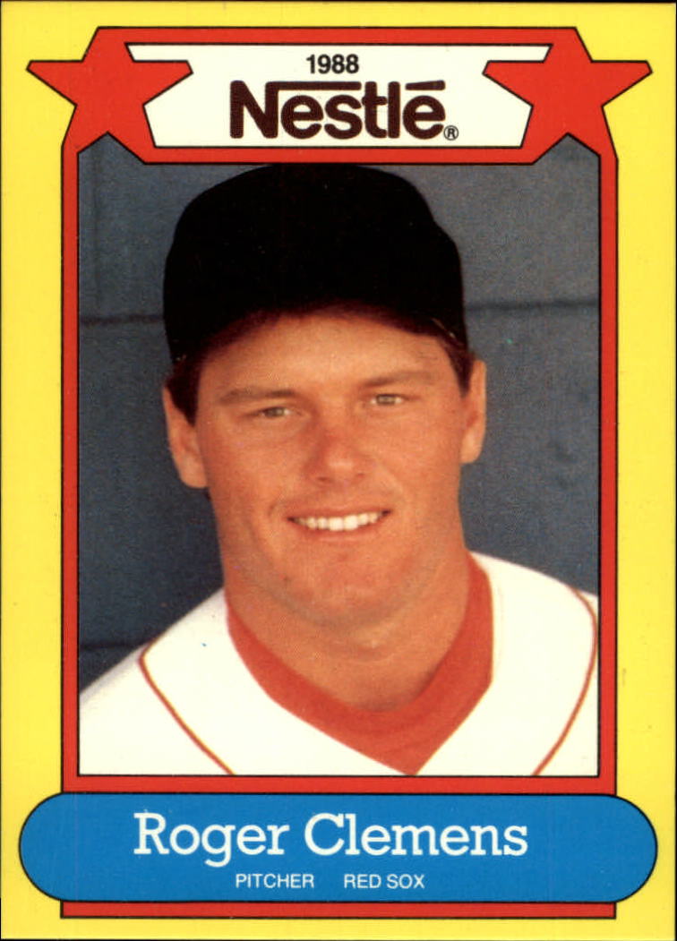 1988 Nestle Baseball Cards     001      Roger Clemens